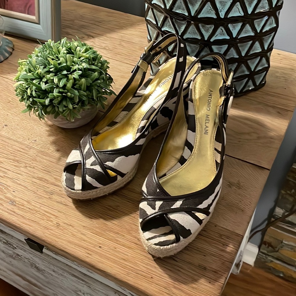ANTONIO MELANI Zebra wedge